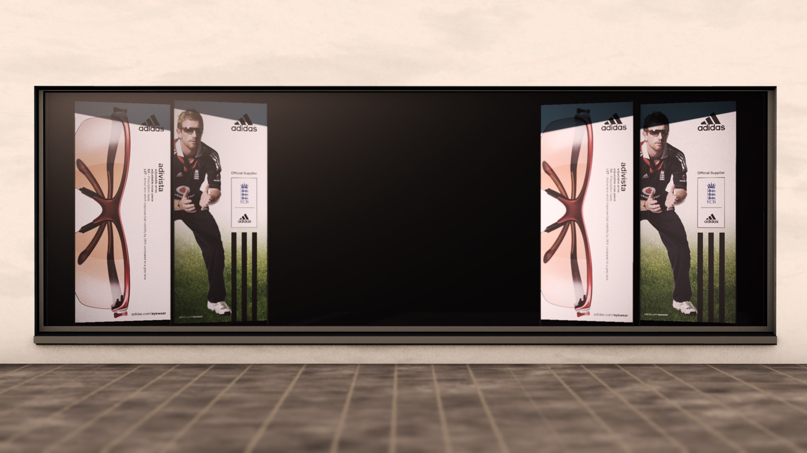 Adidas window display campaign