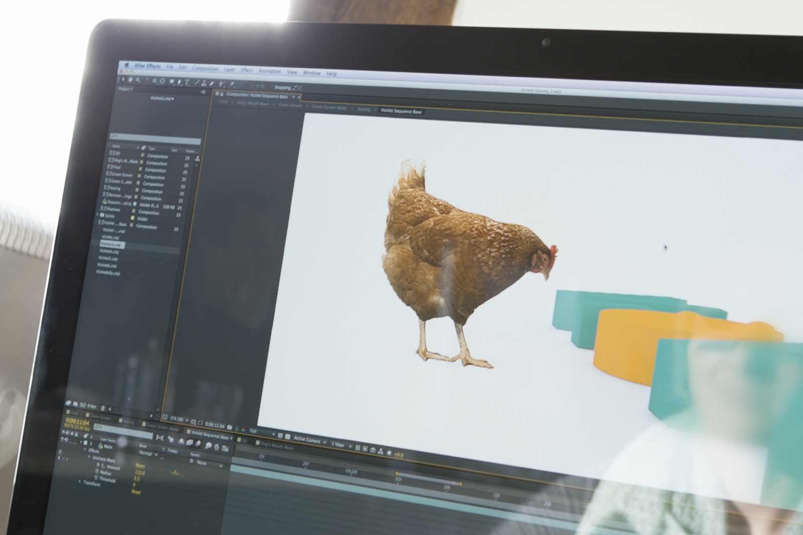 VioVet TV advert production still